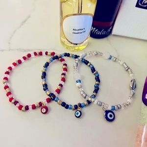 Handmade to order blessed bracelets for protection. You choose colors.